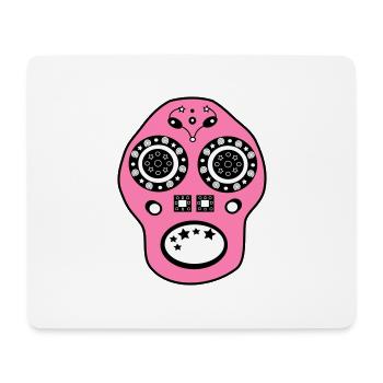 Skull - Mousepad (Querformat) - Weiß - Vorne