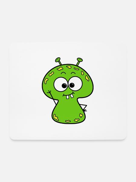 Monster - Mousepad (Querformat) - Weiß