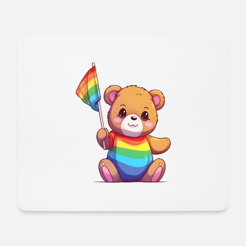 Love is a Bear Necessity - Mouse Pad (horizontal) - white