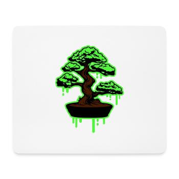 Symbole du bonsaï de l’arbre - Tapis de souris (format paysage) - blanc - Devant