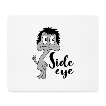 Sprüche Lustige Comic Side eye - Mousepad (Querformat) - Weiß - Vorne