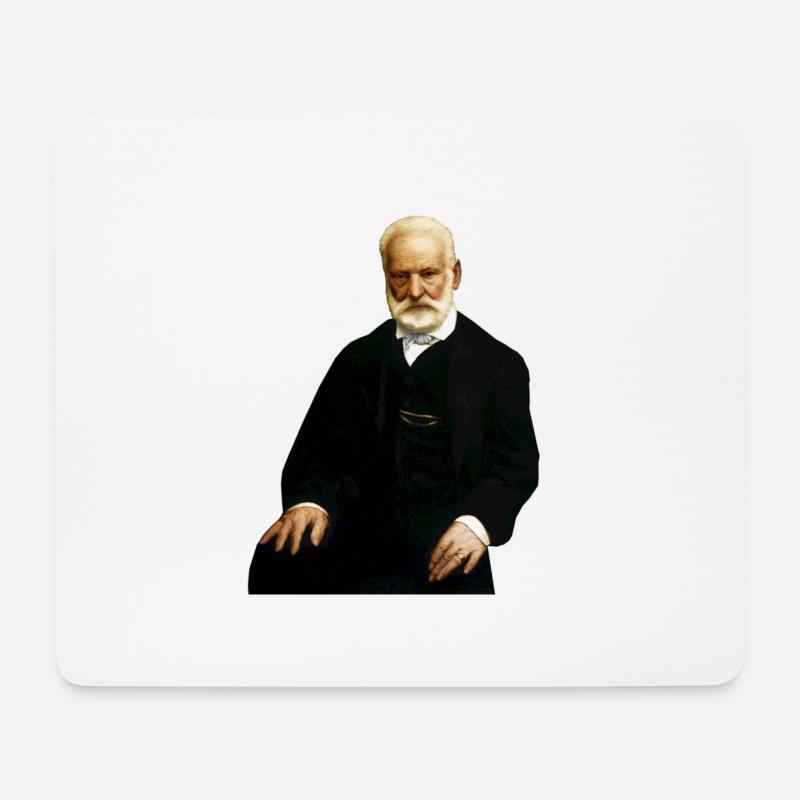 morot liebt nicolas porträt von v h - Mousepad (Querformat) - Weiß