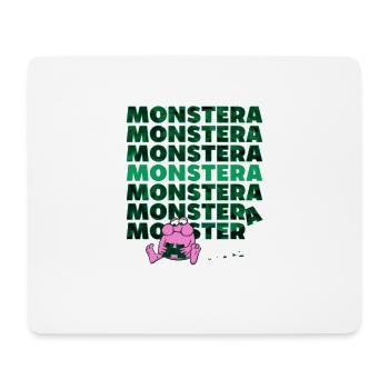 Monstera Monster - Mouse Pad (horizontal) - white - Front