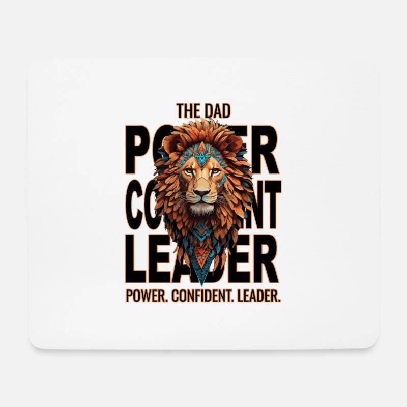 THE DAD Power Confident Leader - Mouse Pad (horizontal) - white