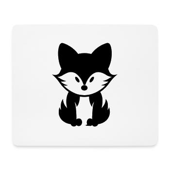 Renard - Tapis de souris (format paysage) - blanc - Devant
