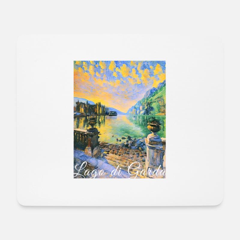 Lago di garda,Gardasee,see,landschaft - Mousepad (Querformat) - Weiß