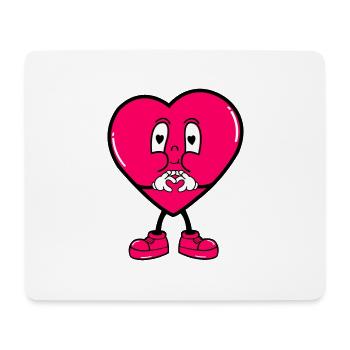 heart mr - Mousepad (Querformat) - Weiß - Vorne