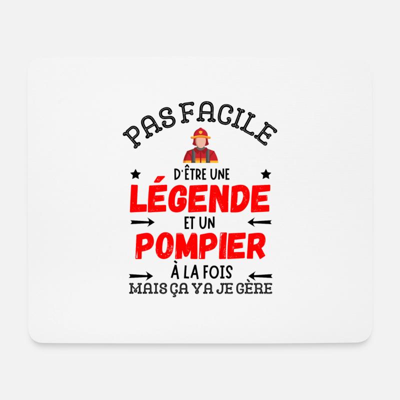EINE FEUERWEHR-LEGENDE - Mousepad (Querformat) - Weiß