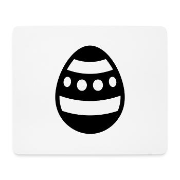 Oeuf - Tapis de souris (format paysage) - blanc - Devant