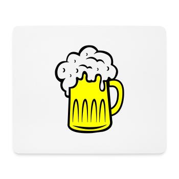 Bière 002 - Tapis de souris (format paysage) - blanc - Devant