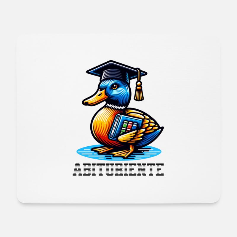 Abituriente Abi Motto - Mousepad (Querformat) - Weiß