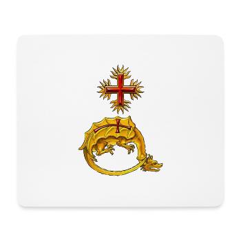 Order of the Dragon Vlad III - Mouse Pad (horizontal) - white - Front
