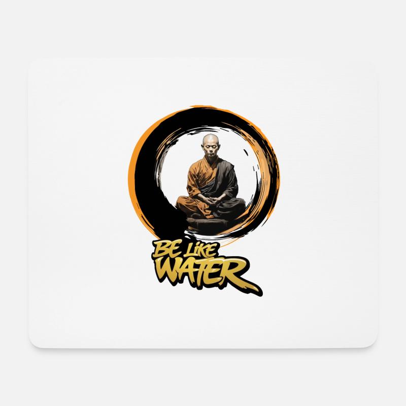 sei wie Wasser - Mousepad (Querformat) - Weiß