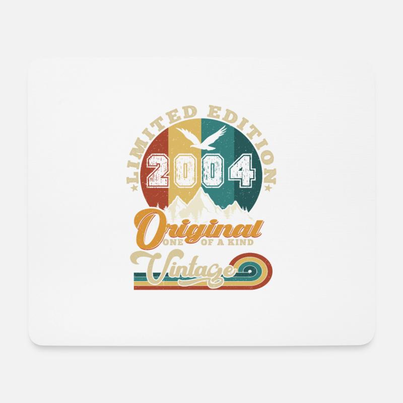 Original 2004 Vintage Limited Edition Geschenk - Mousepad (Querformat) - Weiß