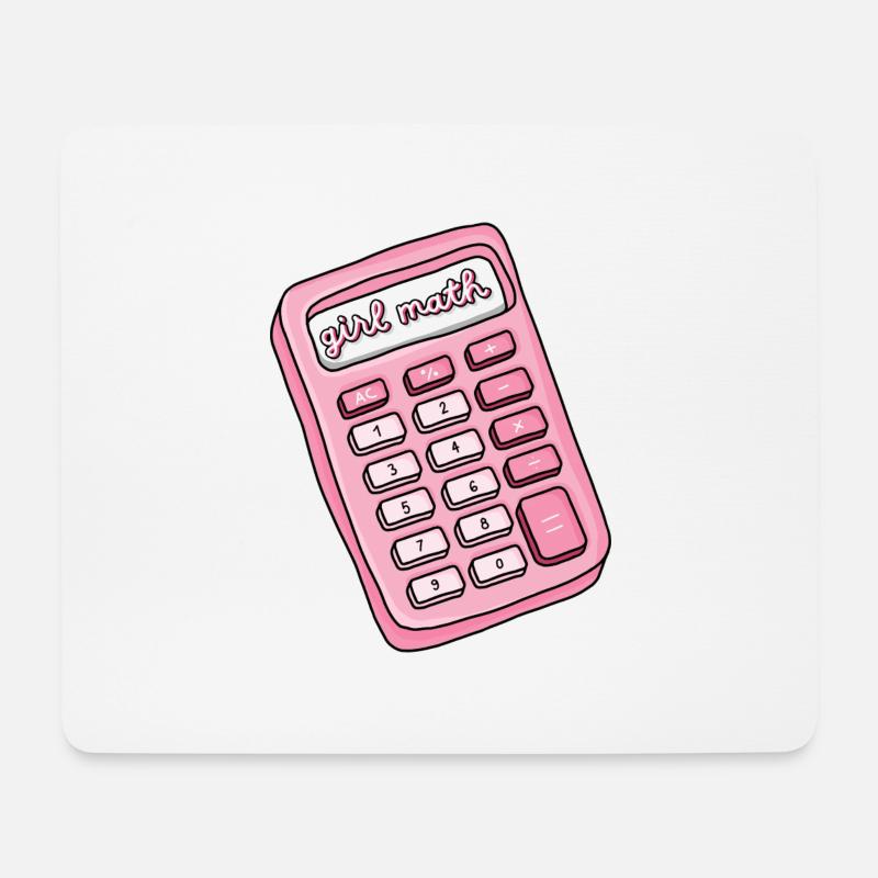 Girls Math - Mousepad (Querformat) - Weiß