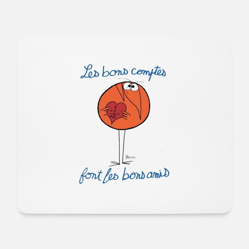 Die richtigen Konten - Mousepad (Querformat) - Weiß