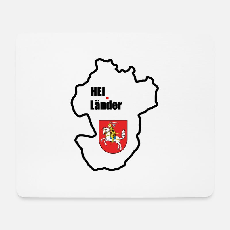 HEI Länder - Mousepad (Querformat) - Weiß