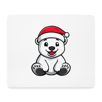 Polar Bear Christmas - Mouse Pad (horizontal) - white - Front