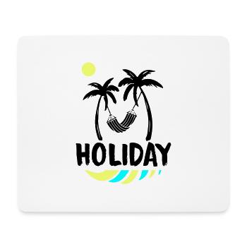palms relax holiday - Mousepad (Querformat) - Weiß - Vorne