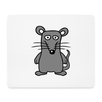 Mouse Mouse Cute Little Rat Rodent Funny Comic - Mouse Pad (horizontal) - white - Front
