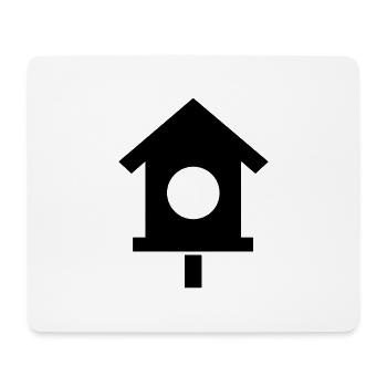 Vogelhaus - Mousepad (Querformat) - Weiß - Vorne
