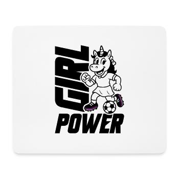 Soccer Unicorn Girl Power - Mouse Pad (horizontal) - white - Front