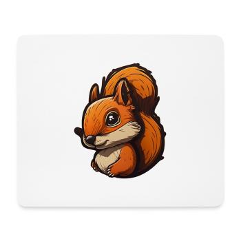 Écureuil - Tapis de souris (format paysage) - blanc - Devant