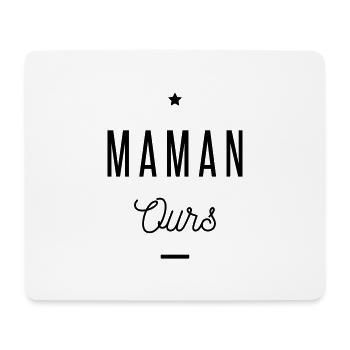 MAMAN OURS - Tapis de souris (format paysage) - blanc - Devant