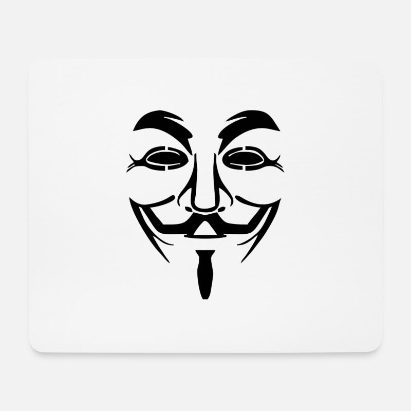 ANONYMOUS - Mousepad (Querformat) - Weiß