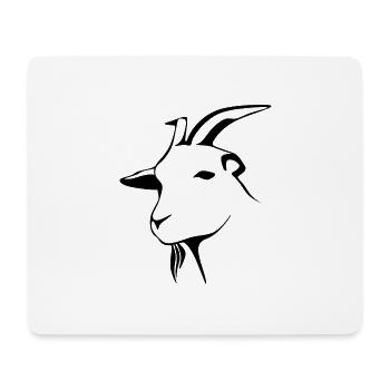 goat9 - Mousepad (Querformat) - Weiß - Vorne