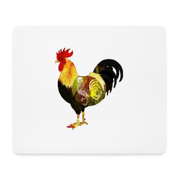 Rooster - Mouse Pad (horizontal) - white - Front