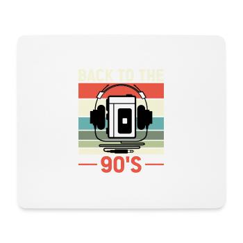 Walkman Retour aux années 90 - Idée cadeau - Tapis de souris (format paysage) - blanc - Devant