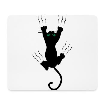Katze - Mousepad (Querformat) - Weiß - Vorne