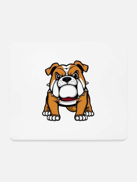 Bulldogge Hund Geschenk Hundeliebhaber - Mousepad (Querformat) - Weiß