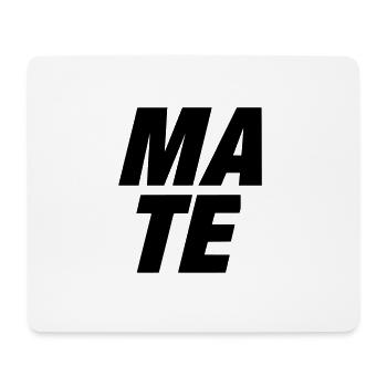 Accessories | "MATE" lettering - Mouse Pad (horizontal) - white - Front
