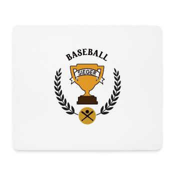 Baseball Sieger Baseballer Spieler Team Sieg - Mousepad (Querformat) - Weiß - Vorne
