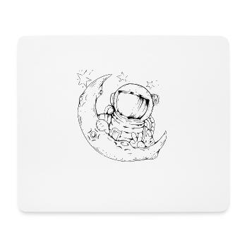 Astronaut - Mousepad (Querformat) - Weiß - Vorne
