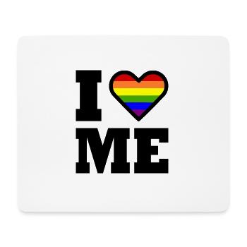 I love me - Mousepad (Querformat) - Weiß - Vorne