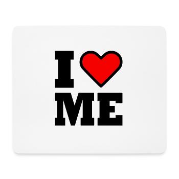 I love me - Mousepad (Querformat) - Weiß - Vorne
