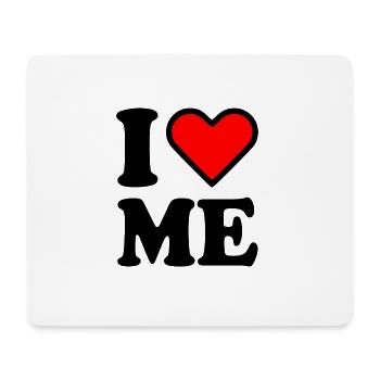 I love me - Mousepad (Querformat) - Weiß - Vorne