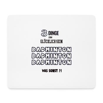 Badminton Was Sonst Spieler Liebhaber Badmintoner - Mousepad (Querformat) - Weiß - Vorne