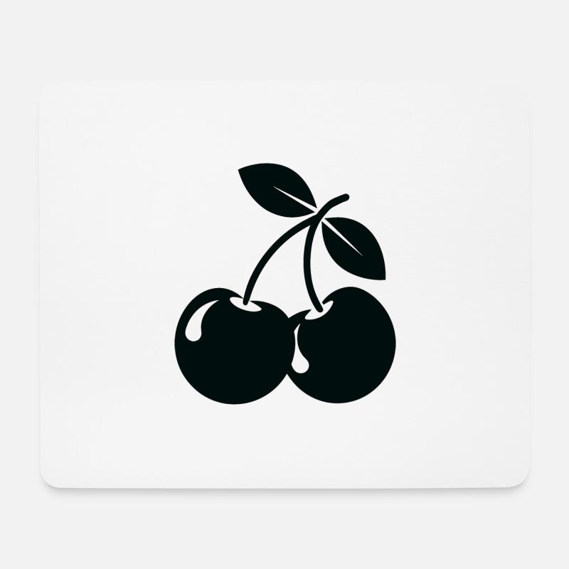 Kirschen - Mousepad (Querformat) - Weiß