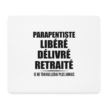 Parapentiste célèbre sa retraite avec humour - Tapis de souris (format paysage) - blanc - Devant