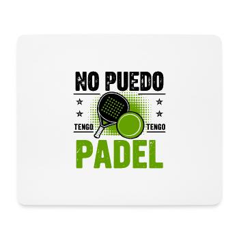 Je ne peux pas avoir Padel Gift Padelist - Tapis de souris (format paysage) - blanc - Devant