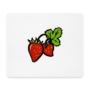 Strawberries Fruits Funny gift idea Fruit growing - Mouse Pad (horizontal) - white - Front