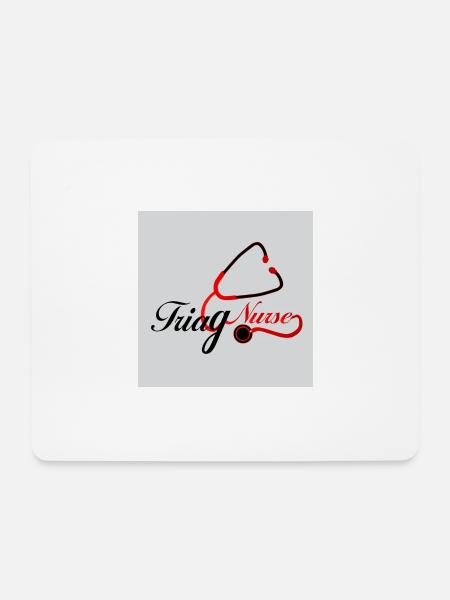 Nurse T shirt design - Mousepad (Querformat) - Weiß