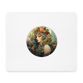 Mutternatur Muttererde Naturgöttin Weiblichkeit 3 - Mousepad (Querformat) - Weiß - Vorne