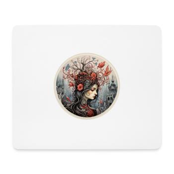 Mutternatur Muttererde Naturgöttin Weiblichkeit 2 - Mousepad (Querformat) - Weiß - Vorne