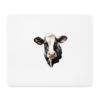 Cow's Head - Mouse Pad (horizontal) - white - Front