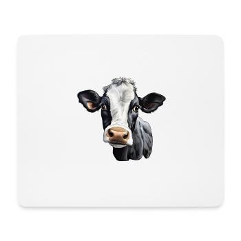 Cow's Head - Mouse Pad (horizontal) - white - Front